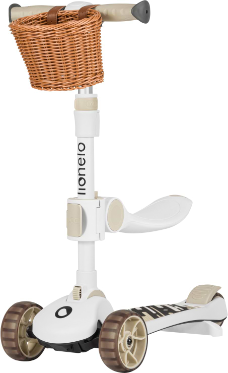 Трёхколёсный самокат Lionelo Franky Beige