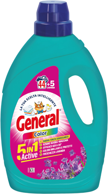 Гель для стирки General для цветных вещей 5в1 1.98 л (8001990039058)