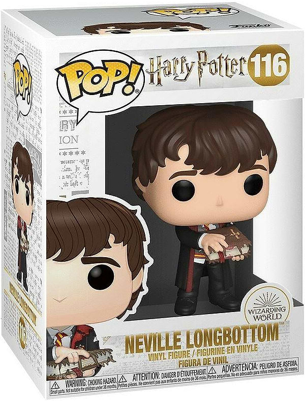 Фото - Колекційна фігурка FUNKO POP! Harry Potter: Neville w/Monster Book (5908305237426)