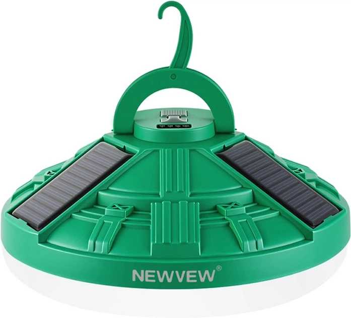 Ліхтар акумуляторний NEWVEW 30W Solar Panel 4800mAh Green (NWVW-NV-E968-GN)