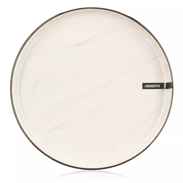 Фото - Тарелка обеденная Ardesto Marmo 27 см (AR2927MRB)