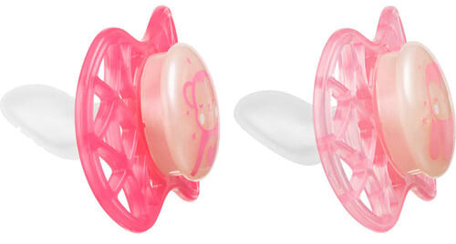 Фото - Ортодонтическая пустышка Nuvita Air55 Explorer 6m+ (обезьяна, сова) 2 шт. (NV7086GF)