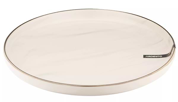 Фото - Тарелка обеденная Ardesto Marmo 27 см (AR2927MRB)