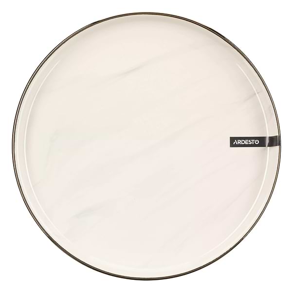 Фото - Тарелка обеденная Ardesto Marmo 27 см (AR2927MRB)