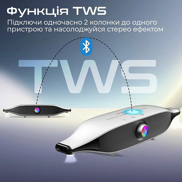 Фото - Портативная акустика Promate delta-x.white