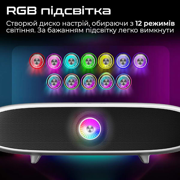 Фото - Портативная акустика Promate delta-x.white