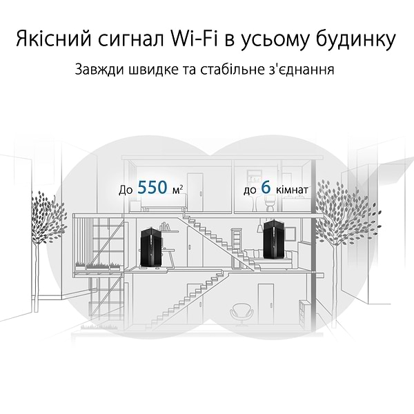 Фото - MESH система WiFi6 Asus ZenWiFi Pro XT12 2-PK