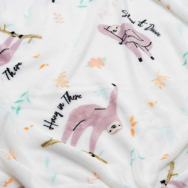 Фото - Плед полуторный Ardesto Flannel 160х200 см ленивцы (ART0115PB)