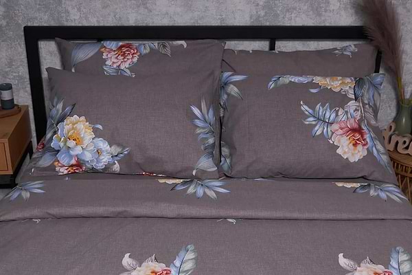 Фото - Комплект постільної білизни Moon&Star Бязь Gold Люкс «Flowers Wod» 160х220 см нав. 4х50х70 (MS-820001516)