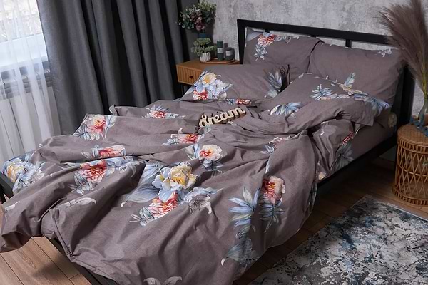 Фото - Комплект постільної білизни Moon&Star Бязь Gold Люкс «Flowers Wod» 160х220 см нав. 4х50х70 (MS-820001516)