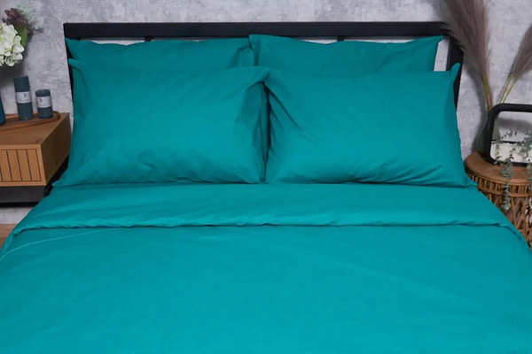 Фото - Комплект постельного белья Moon&Star Бязь Gold Люкс «Green Deep» 160х220 см нав. 2х50х70 (MS-820001619)