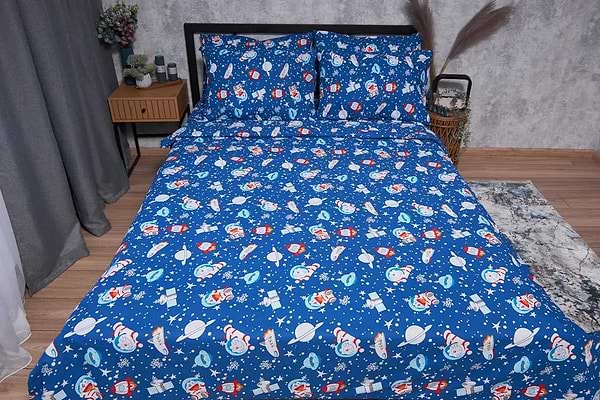 Фото - Комплект постельного белья Moon&Star Бязь Gold Люкс «Space Cats» King Size 220x240 см нав. 4х50х70 (MS-820001741)