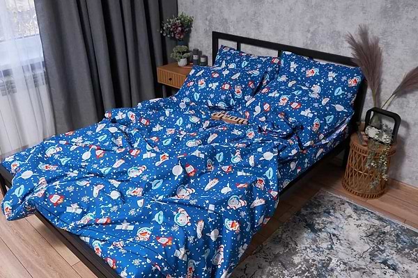 Фото - Комплект постельного белья Moon&Star Бязь Gold Люкс «Space Cats» King Size 220x240 см нав. 4х50х70 (MS-820001741)