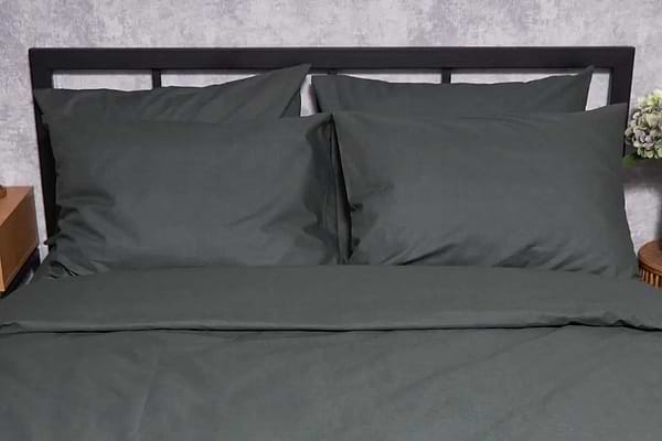 Фото - Комплект постільної білизни Moon&Star Бязь Gold Люкс Dark Green 160х220 (MS-820002178)