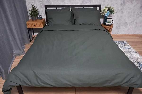 Фото - Комплект постільної білизни Moon&Star Бязь Gold Люкс Dark Green 160х220 (MS-820002178)