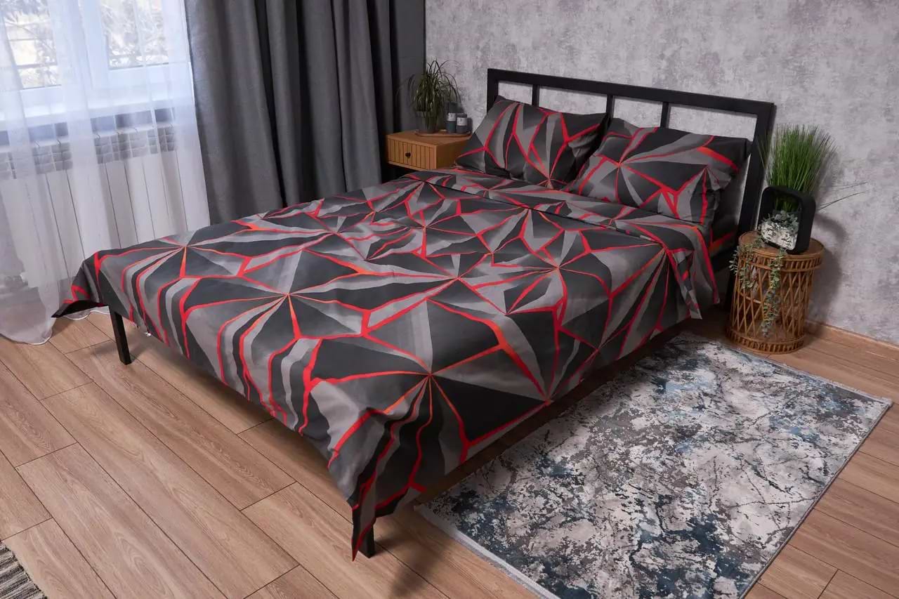 Комплект постельного белья Moon&Star Бязь Gold Люкс «Geometry» 200х220 нав. 4х50х70 (MS-820002241)