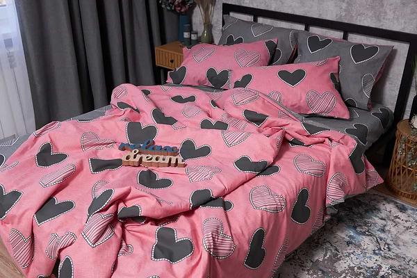 Фото - Комплект постельного белья Moon&Star Бязь Gold Люкс «Love» 200х220 нав. 2х50х70 (MS-820002764)