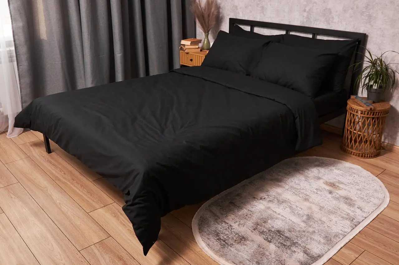 Комплект постільної білизни Moon&Star Бязь Gold Люкс Black King Size 220x240 (MS-820002975)