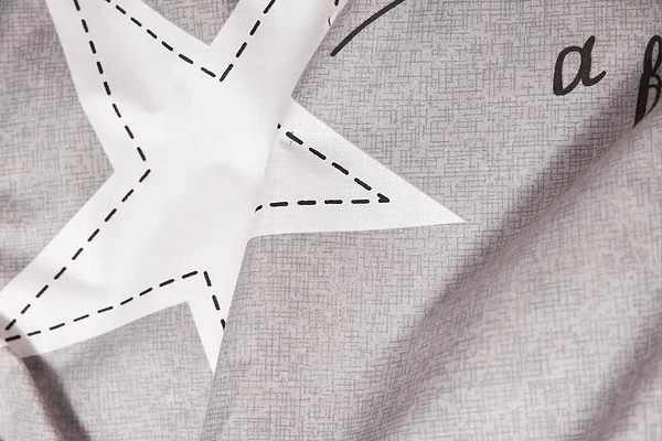 Фото - Комплект постільної білизни Moon&Star Бязь Gold Люкс Gray Stars King Size 220x240 (MS-820003011)