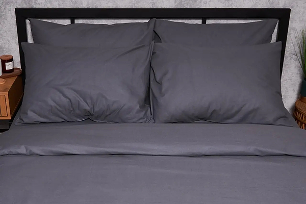 Фото - Комплект постельного белья Moon&Star Бязь Gold Люкс «Dark Blue» 200х220 нав. 4х70х70 (MS-820003199)