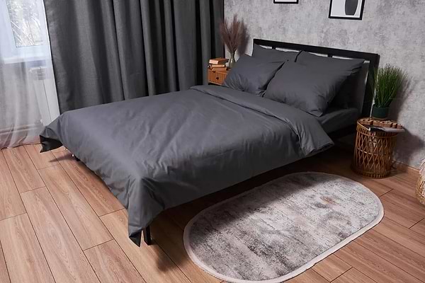 Фото - Комплект постельного белья Moon&Star Бязь Gold Люкс «Dark Blue» 200х220 нав. 4х70х70 (MS-820003199)