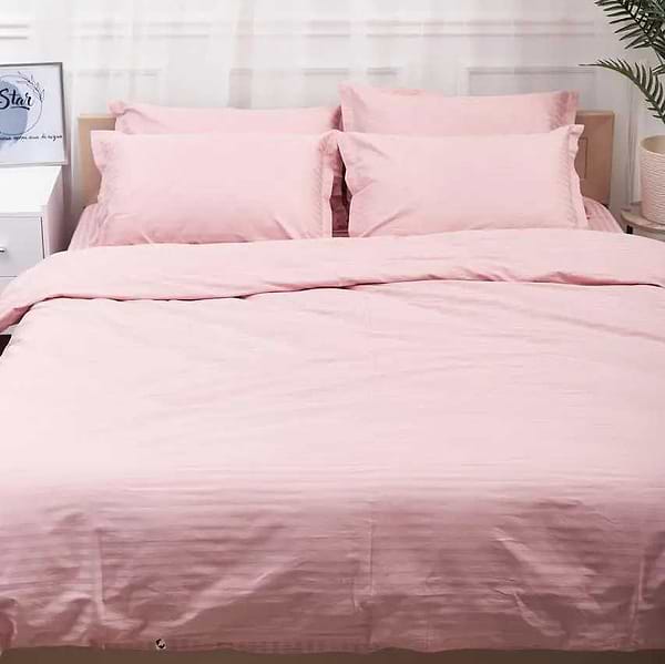 Фото - Комплект постільної білизни Moon&Star Satin Stripe Stripe Pink 160х220 нав. 2х40х60 (MS-820003625)