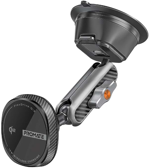 Фото - Автотримач з бездротовою зарядкою Promate flexdrive-qi2