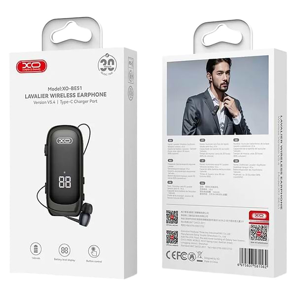 Фото - Bluetooth-гарнітура XO BE51.black
