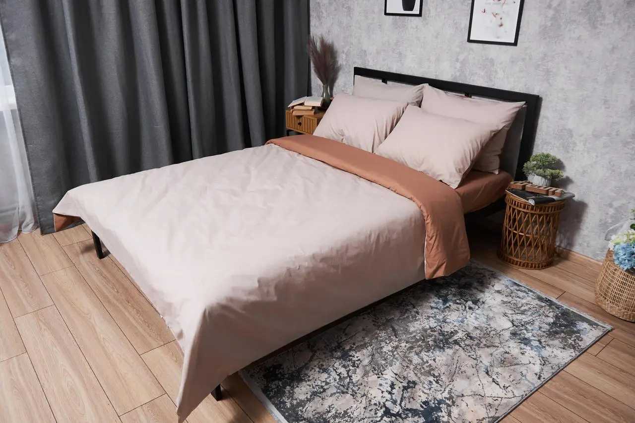 Комплект постельного белья Moon&Star Бязь Gold Люкс Brown Blanc 160х220 нав. 4х50х70 (MS-820004573)