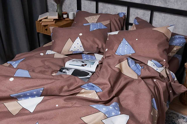 Фото - Комплект постільної білизни Moon&Star Мікросатин Premium «Amber Dream» 160х220х2 см нав. 2х40х60 (MS-820005070)