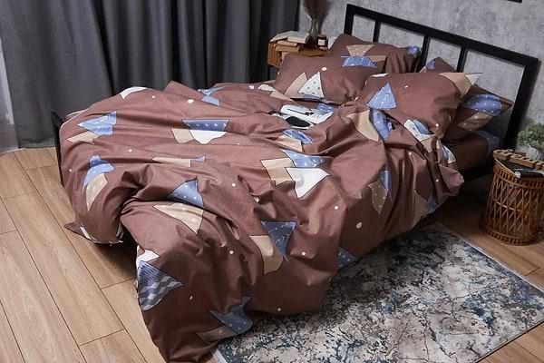 Фото - Комплект постельного белья Moon&Star Микросатин Premium «Amber Dream» 143х210 см нав. 4х50х70 (MS-820005058)