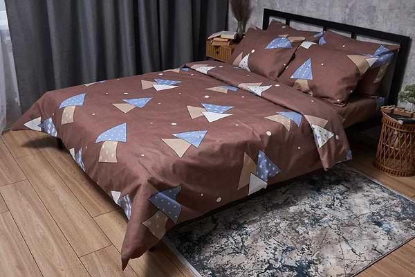 Фото - Комплект постільної білизни Moon&Star Мікросатин Premium «Amber Dream» 160х220х2 см нав. 2х40х60 (MS-820005070)