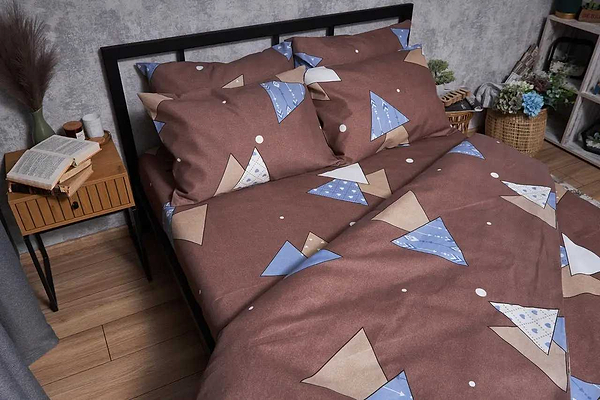 Фото - Комплект постільної білизни Moon&Star Мікросатин Premium «Amber Dream» 160х220х2 см нав. 2х40х60 (MS-820005070)