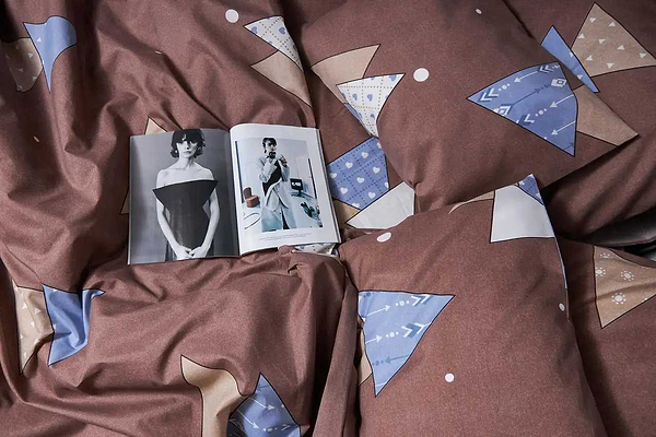 Фото - Комплект постільної білизни Moon&Star Мікросатин Premium «Amber Dream» 160х220х2 см нав. 2х40х60 (MS-820005070)