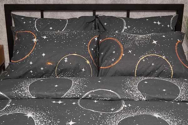 Фото - Комплект постільної білизни Moon&Star Бязь Gold Люкс Cosmic Glow 160х220 нав. 2х50х70 (MS-820005656)