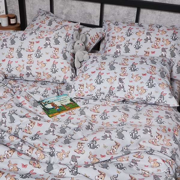 Фото - Комплект постільної білизни Moon&Star Бязь Gold Люкс Bunny Dreams 175х210 нав. 2х40х60 (MS-820006060)