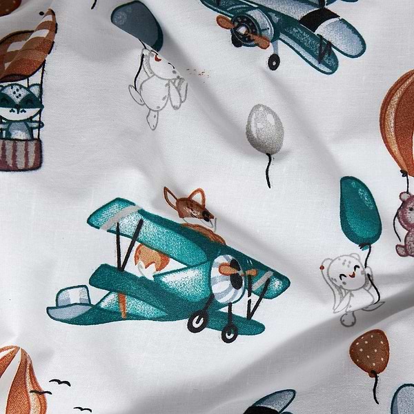 Фото - Комплект постільної білизни Moon&Star Бязь Gold Люкс Cloud Adventures 143х210х2 нав. 2х40х60 (MS-820006185)