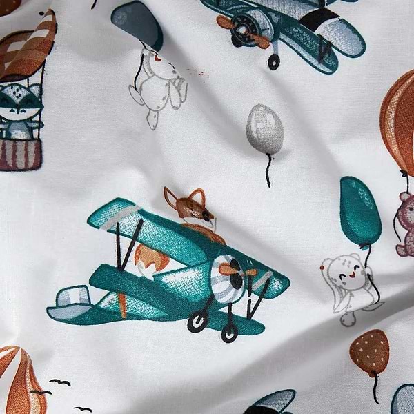 Фото - Комплект постільної білизни Moon&Star Бязь Gold Люкс Cloud Adventures 143х210 нав. 2х40х60 (MS-820006175)