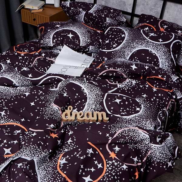 Фото - Комплект постільної білизни Moon&Star Бязь Gold Люкс Cosmic Vibes 175х210 нав. 4х50х70 (MS-820006203)