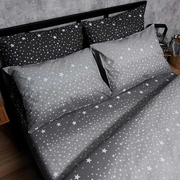 Фото - Комплект постельного белья Moon&Star Бязь Gold Люкс Night Sky 160х220 нав. 2х40х60 (MS-820006600)