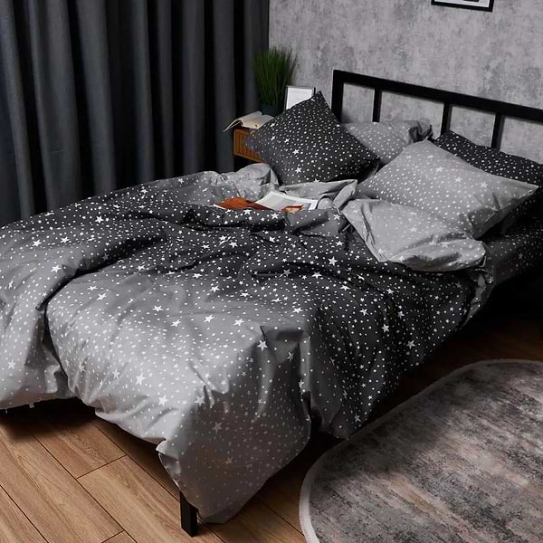 Фото - Комплект постельного белья Moon&Star Бязь Gold Люкс Night Sky 160х220 нав. 2х40х60 (MS-820006600)