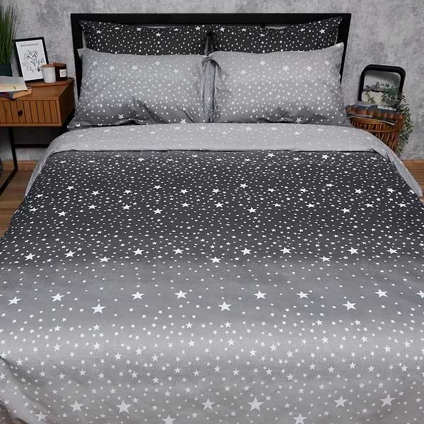 Фото - Комплект постельного белья Moon&Star Бязь Gold Люкс Night Sky 160х220 нав. 2х40х60 (MS-820006600)