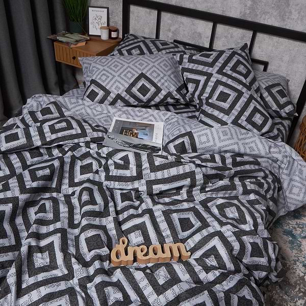 Фото - Комплект постільної білизни Moon&Star Бязь Gold Люкс Retro Pixels 143х210х2 нав. 2х70х70 (MS-820006747)