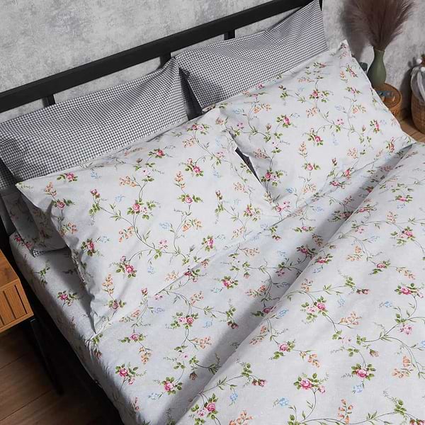 Фото - Комплект постільної білизни Moon&Star Бязь Gold Люкс Romantic Bloom 160х220 нав. 2х70х70 (MS-820006812)