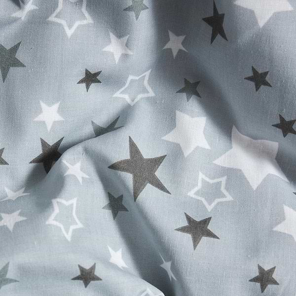 Фото - Комплект постільної білизни Moon&Star Бязь Gold Люкс «Silver Stars» 143х210 см нав. 2х50х70 (MS-820006841)