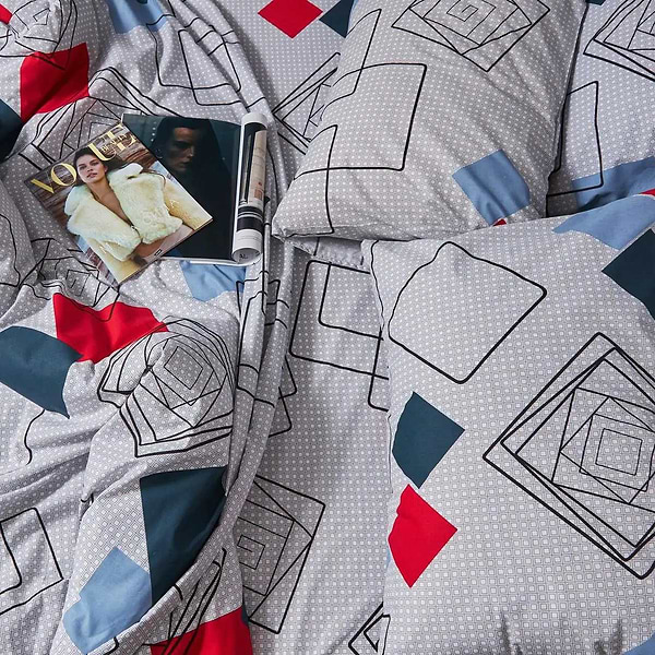 Фото - Комплект постельного белья Moon&Star Бязь Gold Люкс «Urban Grid» 200х220 нав. 2х70х70 (MS-820007117)