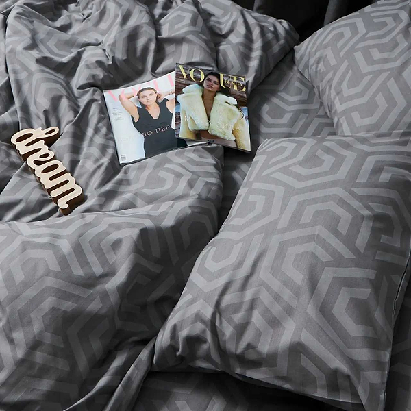 Фото - Комплект постільної білизни Moon&Star Бязь Gold Люкс «Urban Style» 200х220 нав. 4х50х70 (MS-820007223)