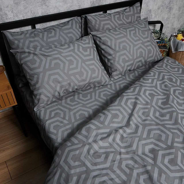 Фото - Комплект постільної білизни Moon&Star Бязь Gold Люкс «Urban Style» 200х220 нав. 4х50х70 (MS-820007223)