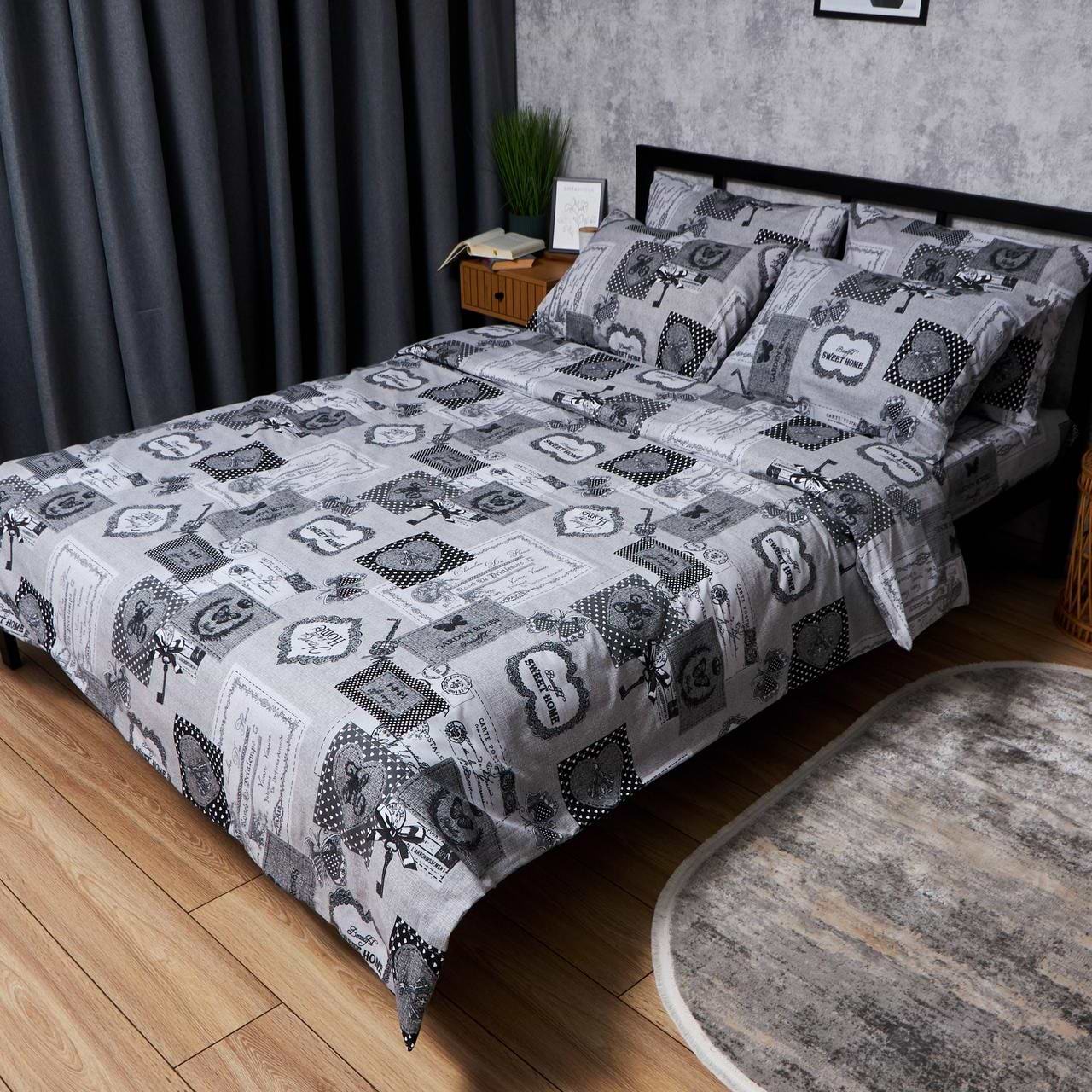 Комплект постельного белья Moon&Star Бязь Gold Люкс «Vintage Keys» 200х220 нав. 2х70х70 (MS-820007292)