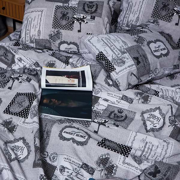 Фото - Комплект постельного белья Moon&Star Бязь Gold Люкс «Vintage Keys» King Size 220x240 нав. 2х40х60 (MS-820007280)